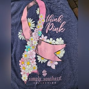 Simply Southern Long Sleeve "Think Pink" Tee